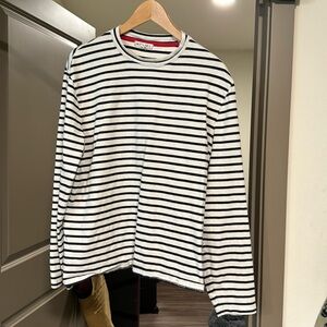 Alex Mill Black and White Striped Long Sleeve Tee